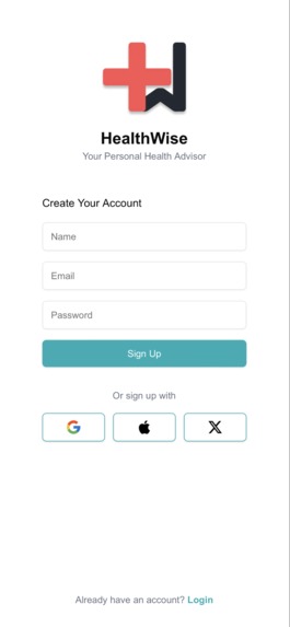 HealthWise – screenshot 2