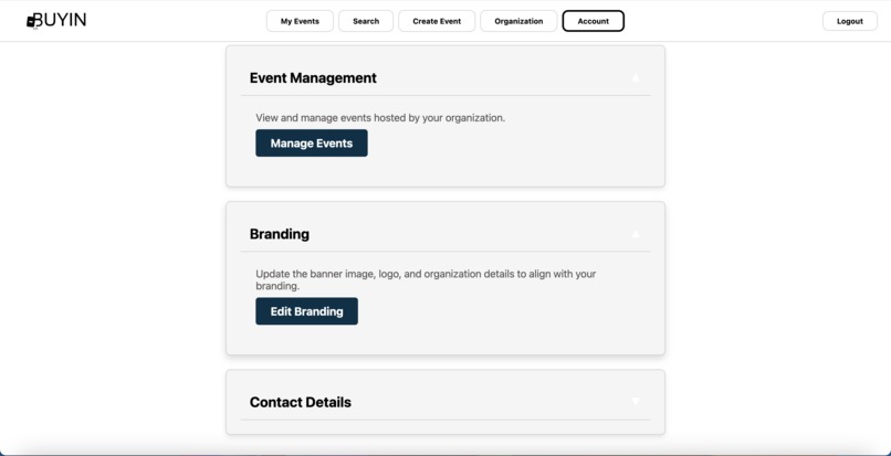 BuyIn: Greek Organization Social Event Platform – screenshot 5