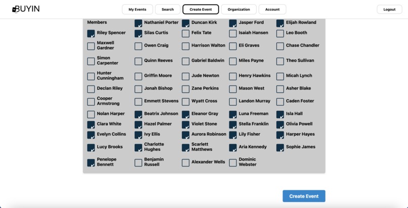 BuyIn: Greek Organization Social Event Platform – screenshot 11