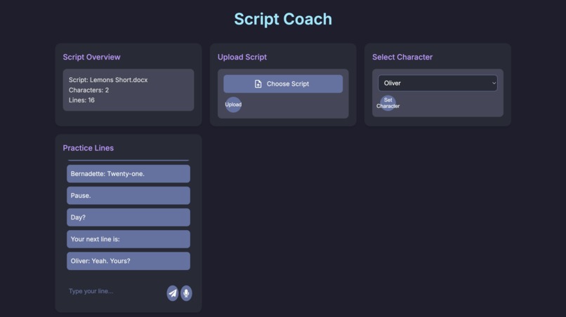 AI Rehearsal Assistant  – screenshot 1