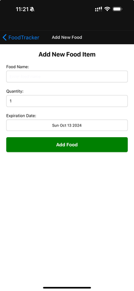 FoodTrack – screenshot 5