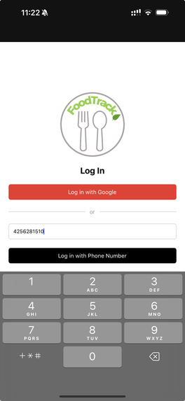 FoodTrack – screenshot 2