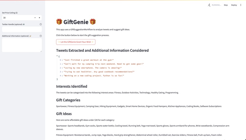 GiftGenie -  Gift Suggestion App  – screenshot 1