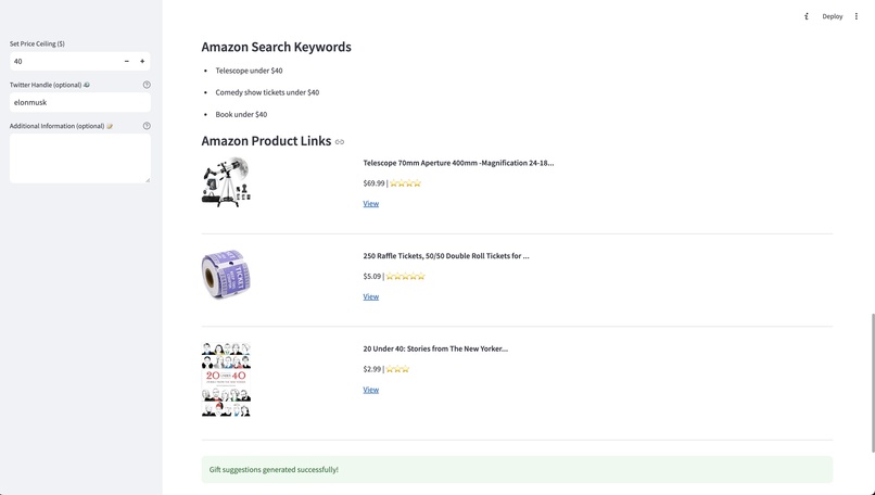 GiftGenie -  Gift Suggestion App  – screenshot 4