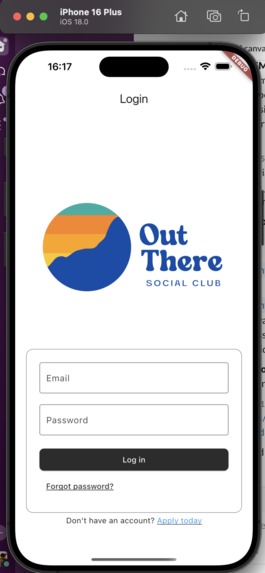 Out There Social Club app – screenshot 1