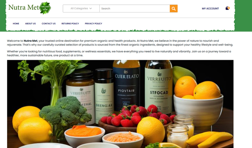 Health Food Ecommerce Project – screenshot 3