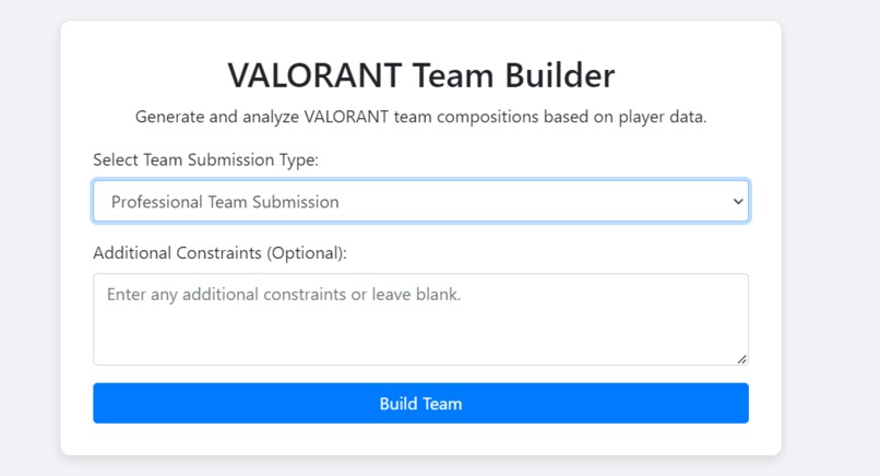 Valorant Team Builder – screenshot 1