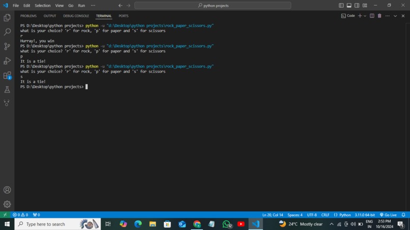 Rock-paper-scissors – screenshot 1