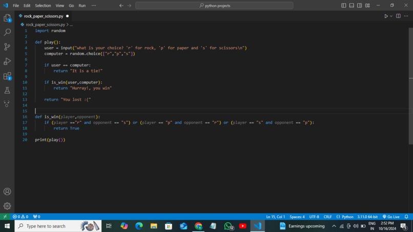 Rock-paper-scissors – screenshot 2