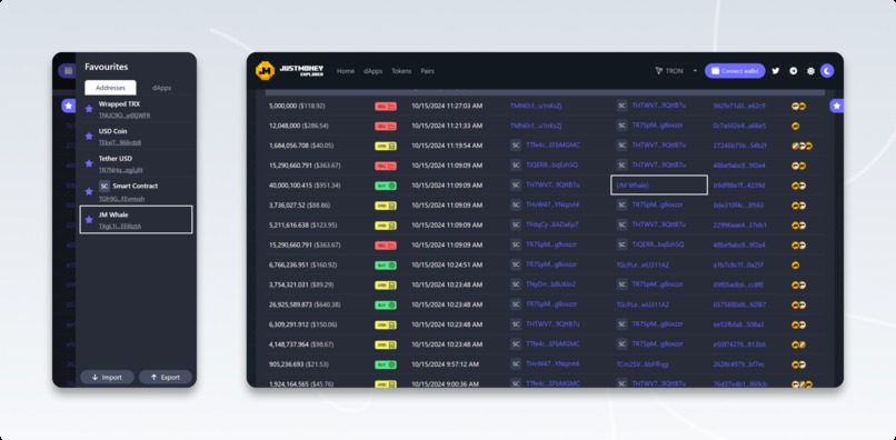 JustMoney Explorer: GraphQL Server, Indexer, and Charting – screenshot 11