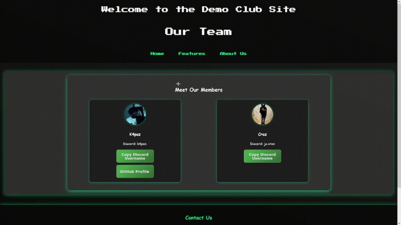 Demo Club Site | By K4paz & Craz – screenshot 1