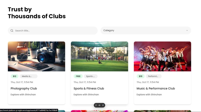 Clubsphere – screenshot 2