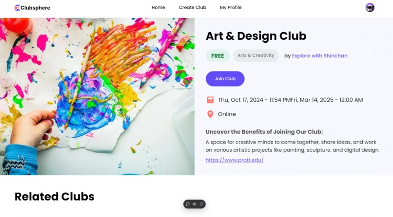Clubsphere – screenshot 3