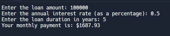 Loan payment Calculator – screenshot 1