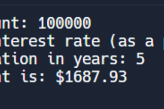 Loan payment Calculator