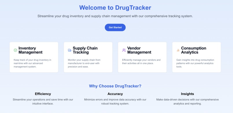 DrugTracker – screenshot 1