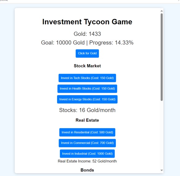 Finance Game – screenshot 1