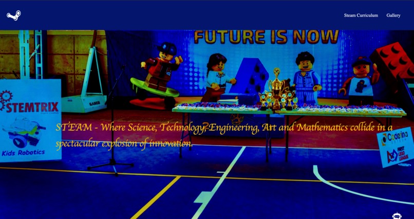 STEAM CLUB WEBSITE – screenshot 1