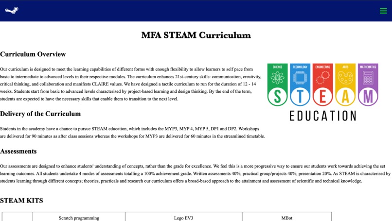 STEAM CLUB WEBSITE – screenshot 5