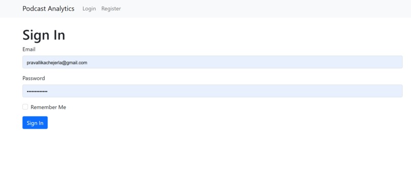 Podcast Analytics – screenshot 1