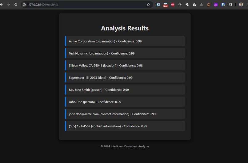 Intelligent Document Analyzer – screenshot 2