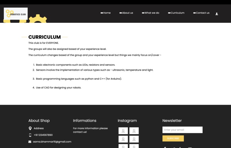 Robotics Club – screenshot 3