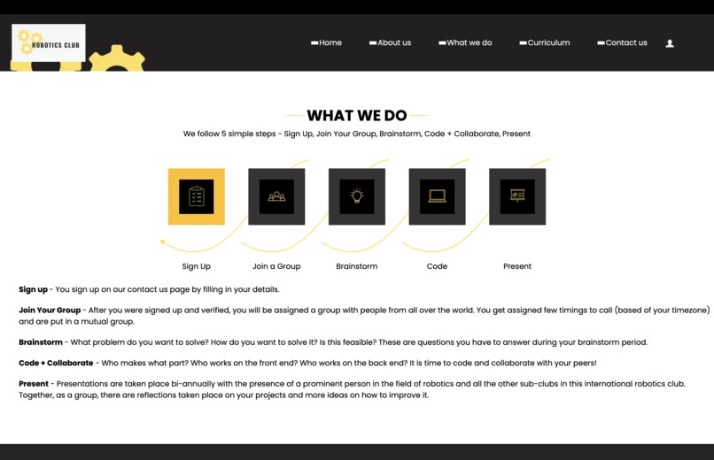 Robotics Club – screenshot 4