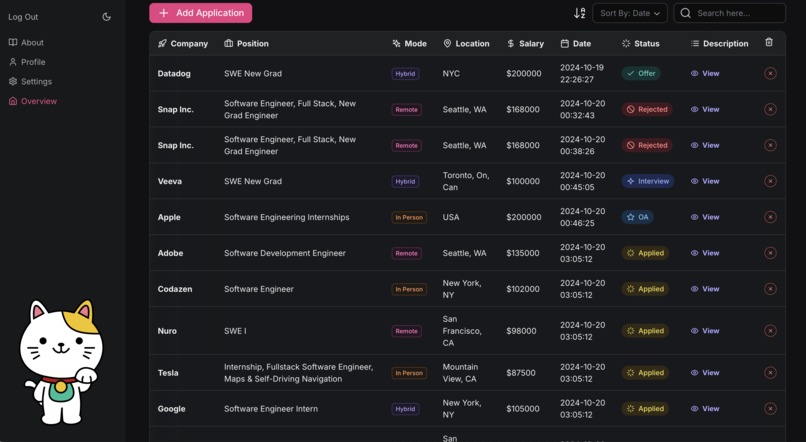 JobCat – screenshot 2
