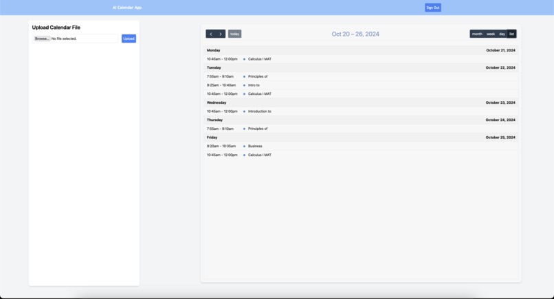 CumulativeCalendar – screenshot 2