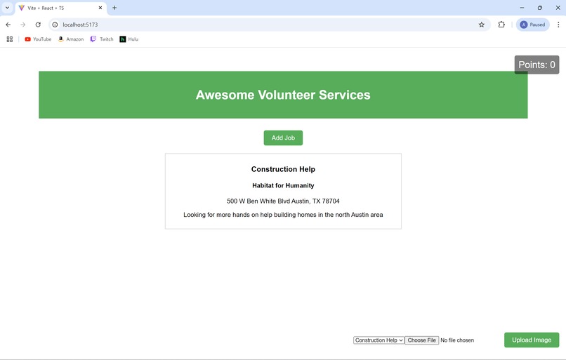 Awesome Volunteering Services – screenshot 1