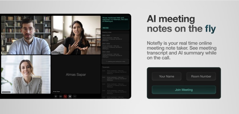 Notefly - AI Meeting Notes on the Fly – screenshot 1