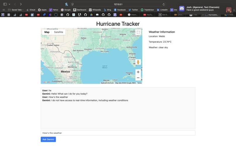 Real Time Hurricane Prediction  – screenshot 1