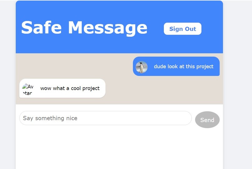 Safe Message – screenshot 1