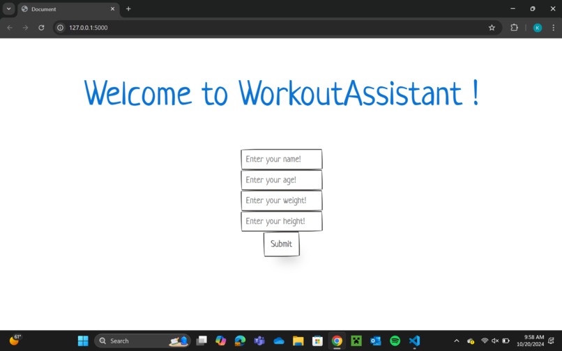 Workout Assistant – screenshot 2