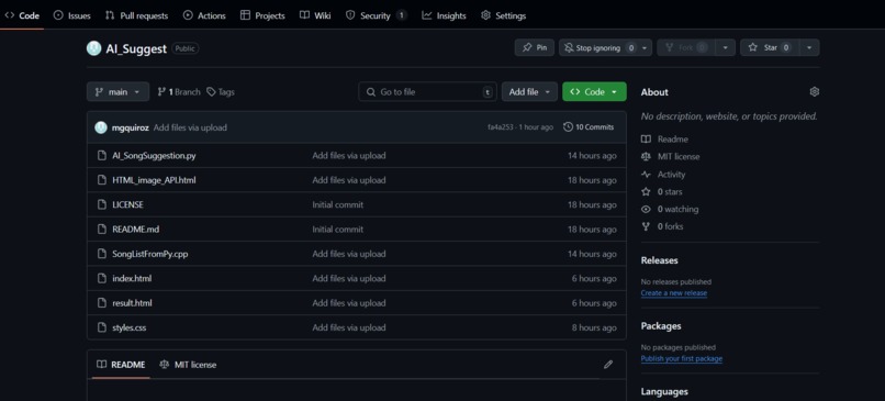 AI Song Suggestions – screenshot 1
