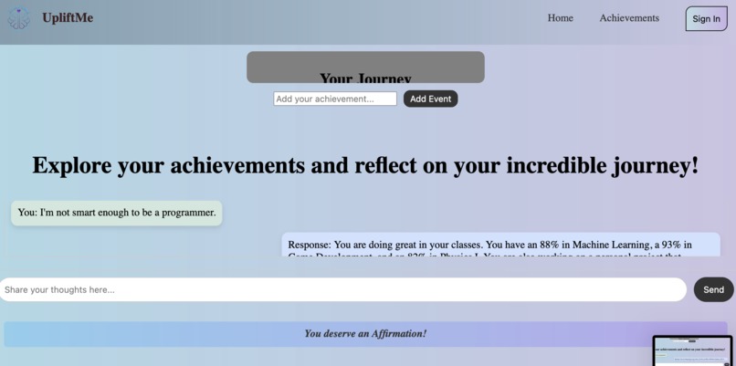 UpliftMe – screenshot 1