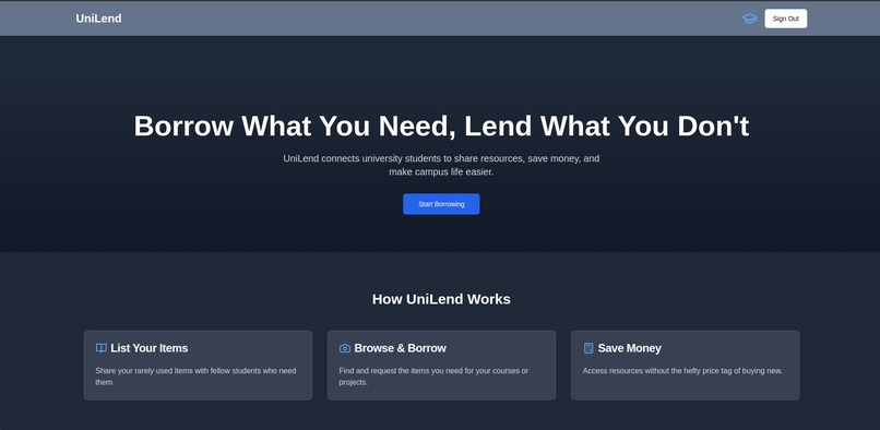 UniLend – screenshot 1