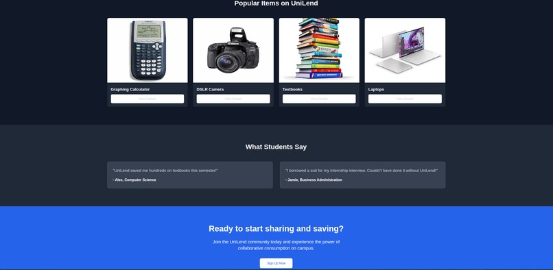UniLend – screenshot 3