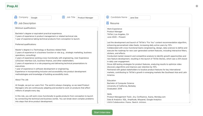Prep.AI – screenshot 2