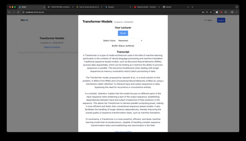 RetAIn – screenshot 1