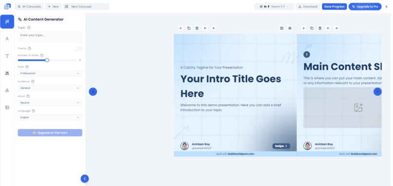 buildsocialpost.com – screenshot 1