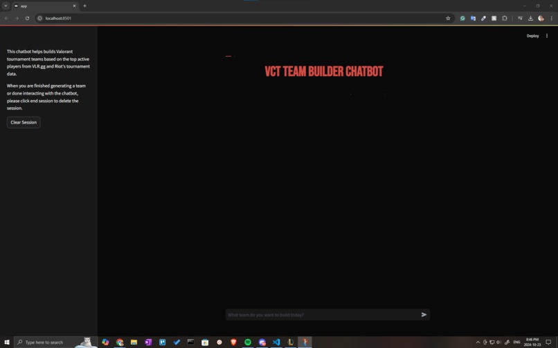 VCT Team Builder – screenshot 1