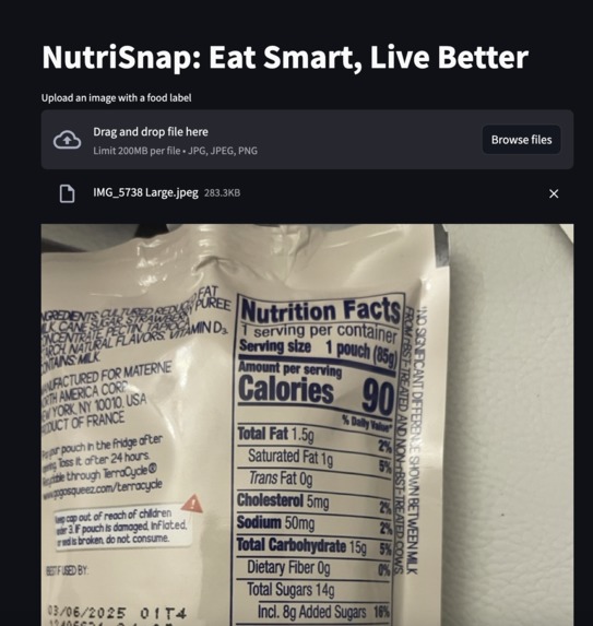 NutriSnap: Eat Smart, Live Better – screenshot 1