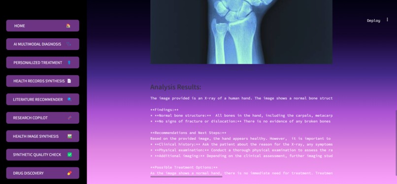 GenAI Medical Research, Treatment and Research Copilot – screenshot 3