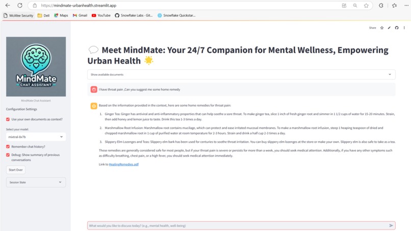MindMate - Urban Health Bot  – screenshot 4