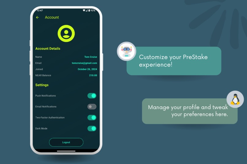 PreStake – screenshot 3