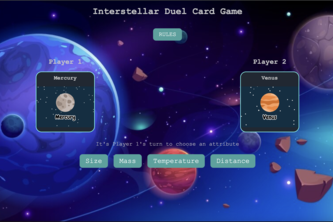 Interstellar Duel Card Game