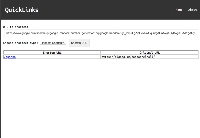 QuickLinks – screenshot 2