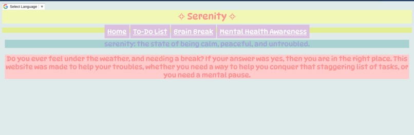 Serenity – screenshot 1