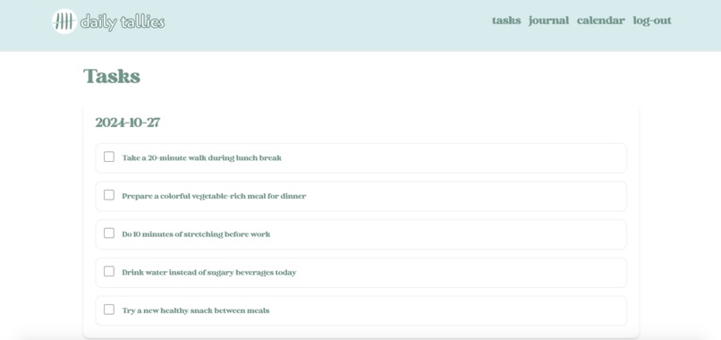 Daily Tallies – screenshot 2